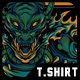 Punk Dragon Techwear Monster T-Shirt Design Template - GraphicRiver Item for Sale