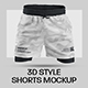 7 Men's 3D Style Mockups Shorts with Compression Liner - GraphicRiver Item for Sale