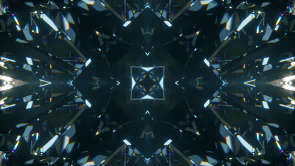 Sparkling Abstract Rotating Diamond Macro Background