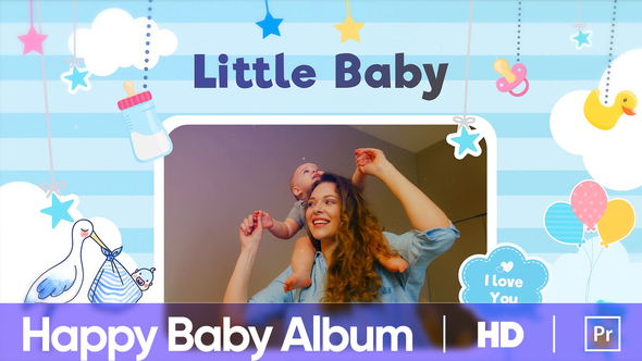 Happy Baby Album Slideshow | MOGRT