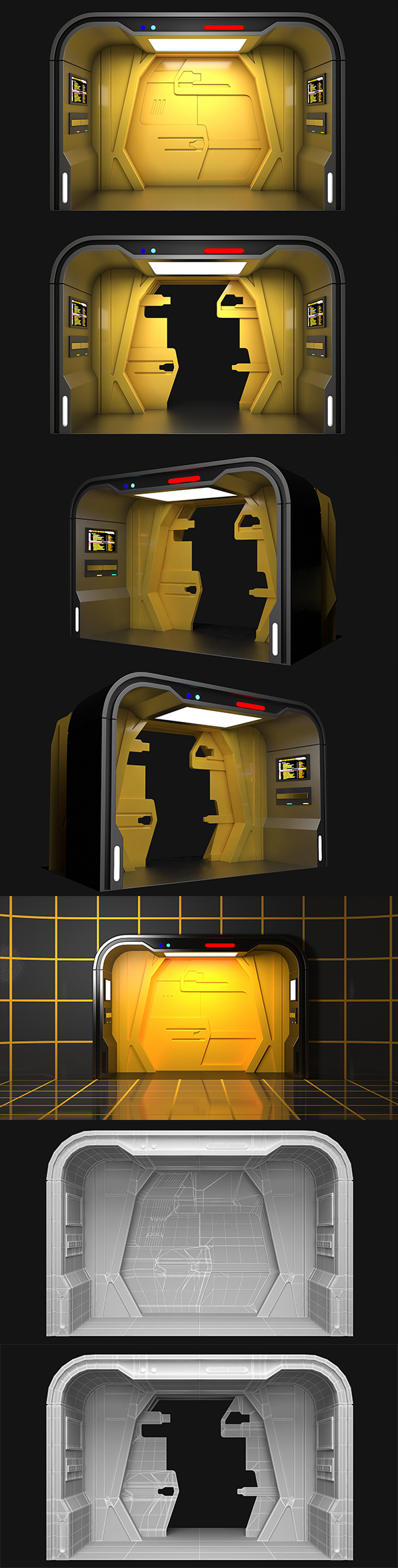 3D model of Star Trek Holodeck