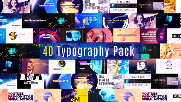 40 Typography Pack