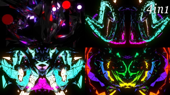 Morphing Neon - VJ Loop Pack (4in1)