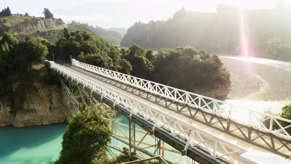 Bridge over a river in New Zealand