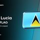 Saint Lucia Flag 3D Glass Badge - VideoHive Item for Sale