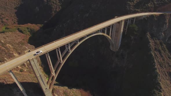 Cars on the Coastal Bridge