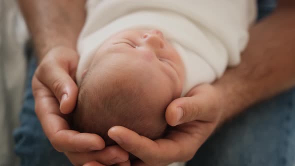 Father with Newborn Baby