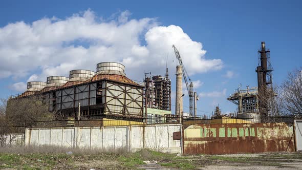 View of the Territory of the Chemical Plant