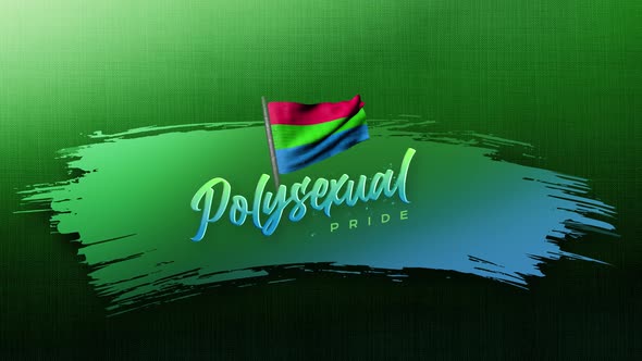 Polysexual Gender Sign Background Animation 4k