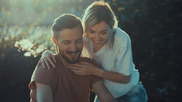 Happy young couple