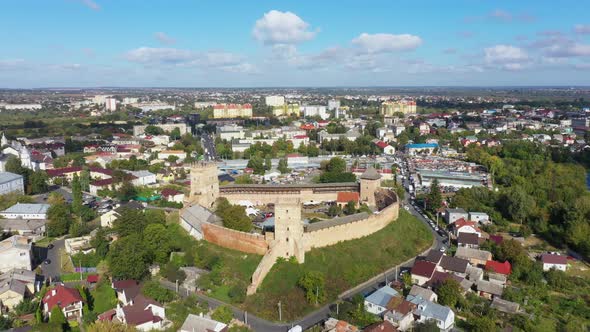 Beautiful Cityscape Near The Lubart Castle