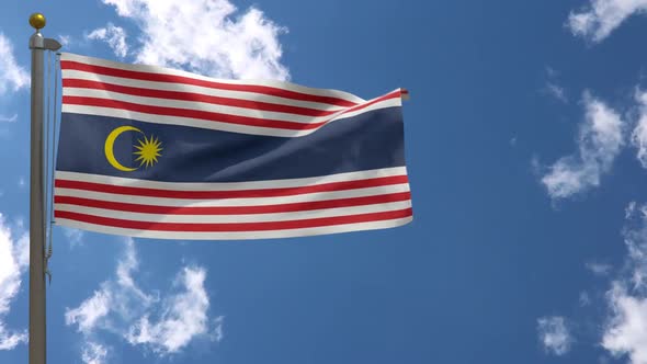 Kuala Lumpur City Flag Malaysia On Flagpole