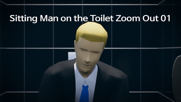 Sitting Man On The Toilet Zoom Out 01