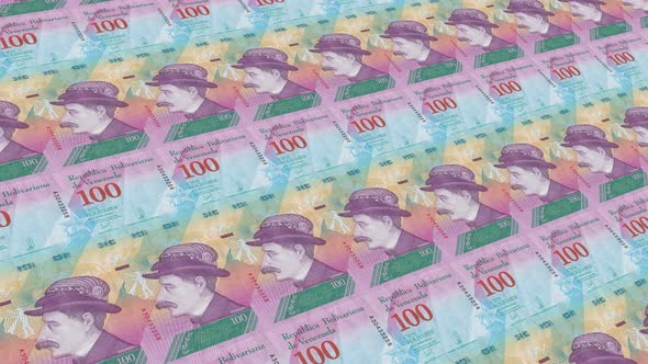 Venezuela Money / 100 Venezuelan Bolívar Soberano 4K