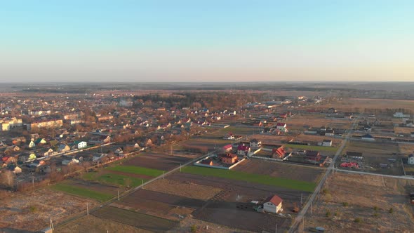 Aerial Farm Houses