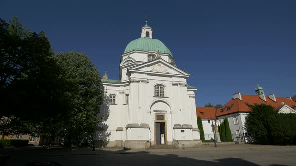The St. Kazimierz Church in Warsaw alt