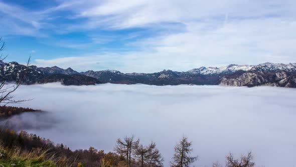 Clouds and Mountain