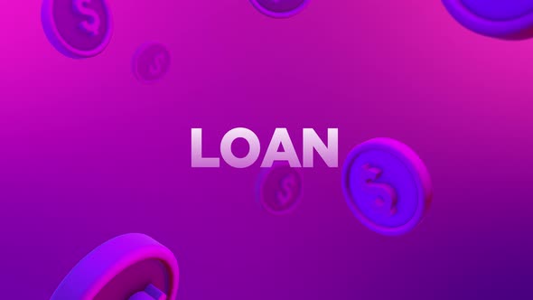 Dollar Loan Looping Background Animation
