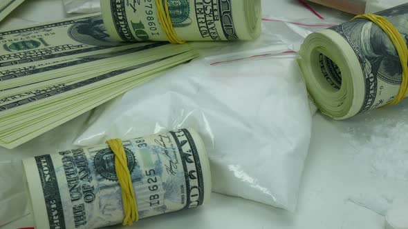 Dirty Financial Profit Of A Drug Cartel From The Sale Of Cocaine