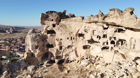 Cappadocia Landscape Aerial View. Turkey. Goreme National Park