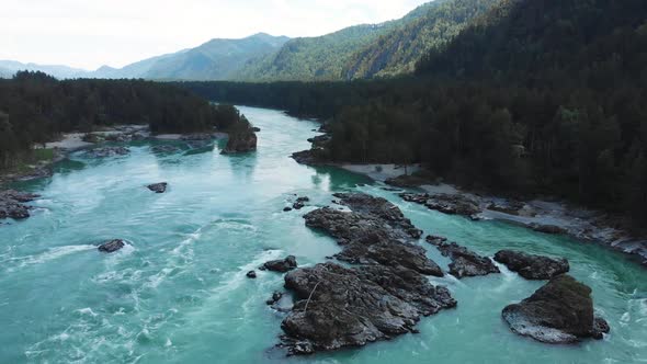 Aerial View of Katun River