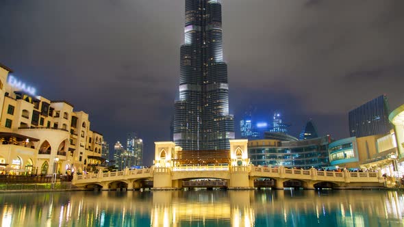 Burj Khalifa Lake Time Lapse