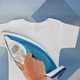 Motherhood. Female Hands Ironing Clothes with Iron on Ironing Board - VideoHive Item for Sale