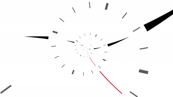 Infinity time spirals clock animation. Infinity life concept. droste effect