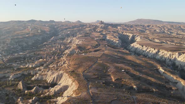 Aerial View Cappadocia Landscape