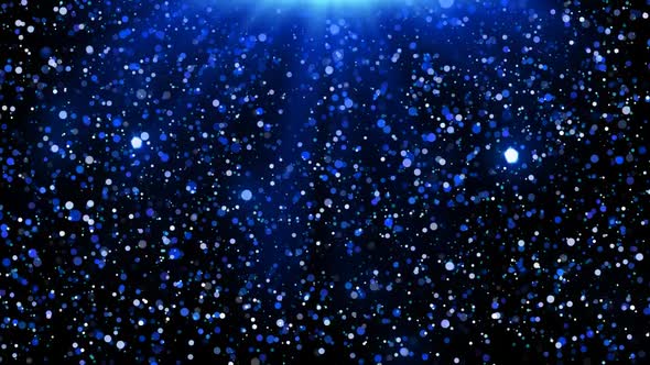 Blue Particles Background