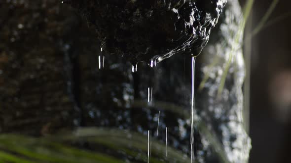 Stalactite Rock with Water Sliding