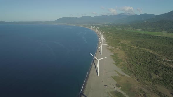 Solar Farm with Windmills