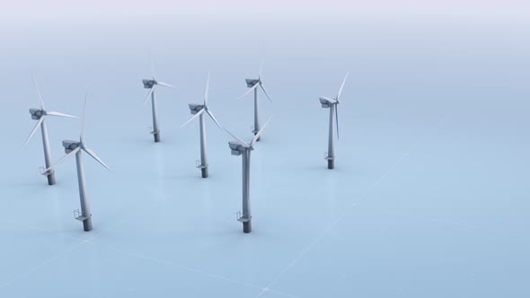 Wind Power Station is providing a source of Electricity to Help the Environment