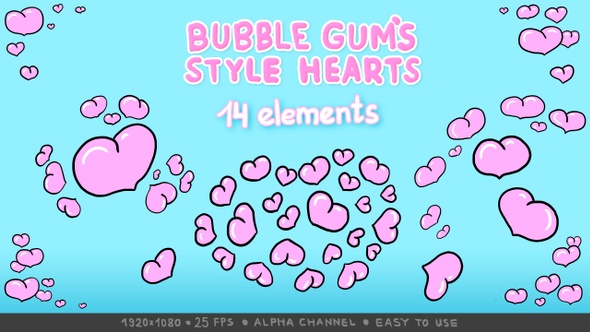 Bubble Gum`s Style Hearts Pack