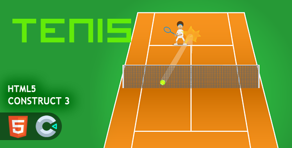 Tennis HTML5 Construct 3 Game