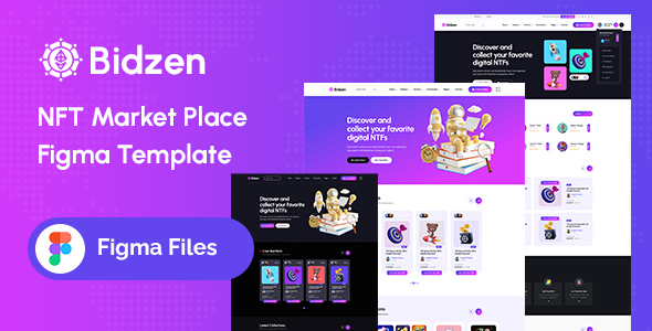 Bidzen - NFT Marketplace Figma Template