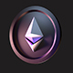 Ethereum ETH crypto Coin 3D model - 3DOcean Item for Sale