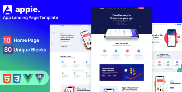 Appie - Vue JS App Landing Page