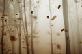 Leaf blown by wind in autumn forest with fog - PhotoDune Item for Sale