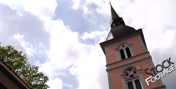 "Village -Church" Stock Footage Full HD H264