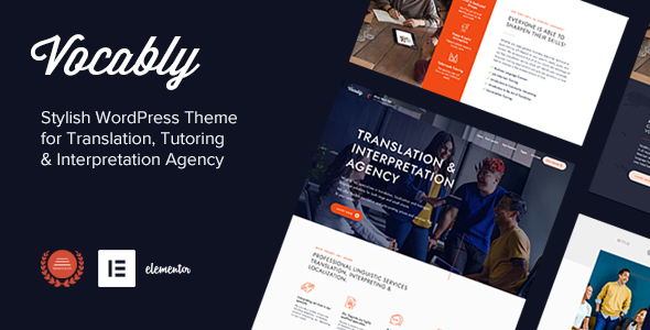 Vocably – Translation & Interpretation Agency Theme