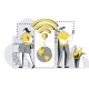 Wireless Technology Outline Illustration - GraphicRiver Item for Sale