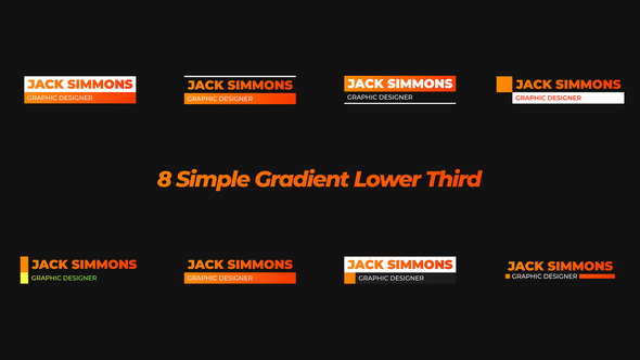 Simple Gradient Lower Thirds