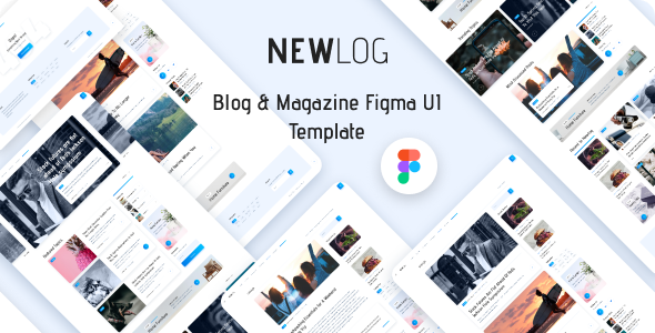 Newlog - Blog & Magazine Figma UI Template