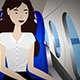 Flying on Airplane - VideoHive Item for Sale