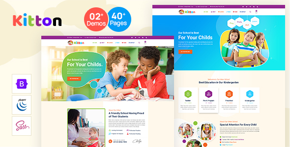 Kitton - Kids Kindergarten And Pre-School HTML Template