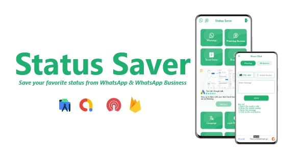 Status Saver - WhatsApp, WhatsApp Business, PDF Reader | ADMOB, FIREBASE, ONESIGNAL