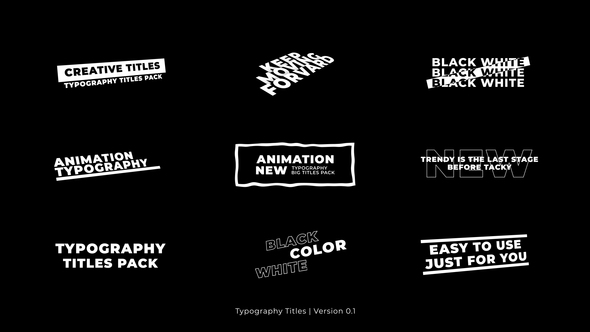 Typography Titles | AE