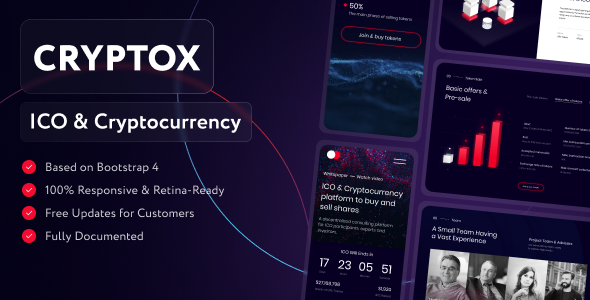 Cryptox — ICO & Cryptocurrency Template