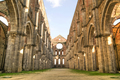 The famous roofless church in San Galgano Tuscany Italy - PhotoDune Item for Sale